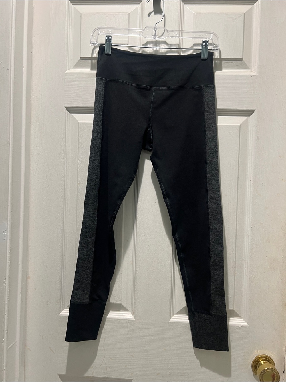 Vuori Black and Charcoal Active Leggings